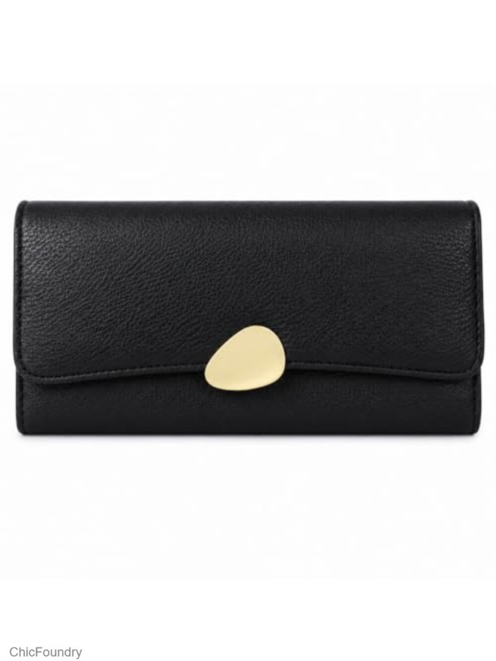 Mokoze Trifold Wallet PU Leather Zipper Coin Pocket Card Holder Minimalist